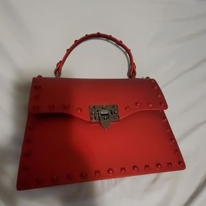 Red fashion purse